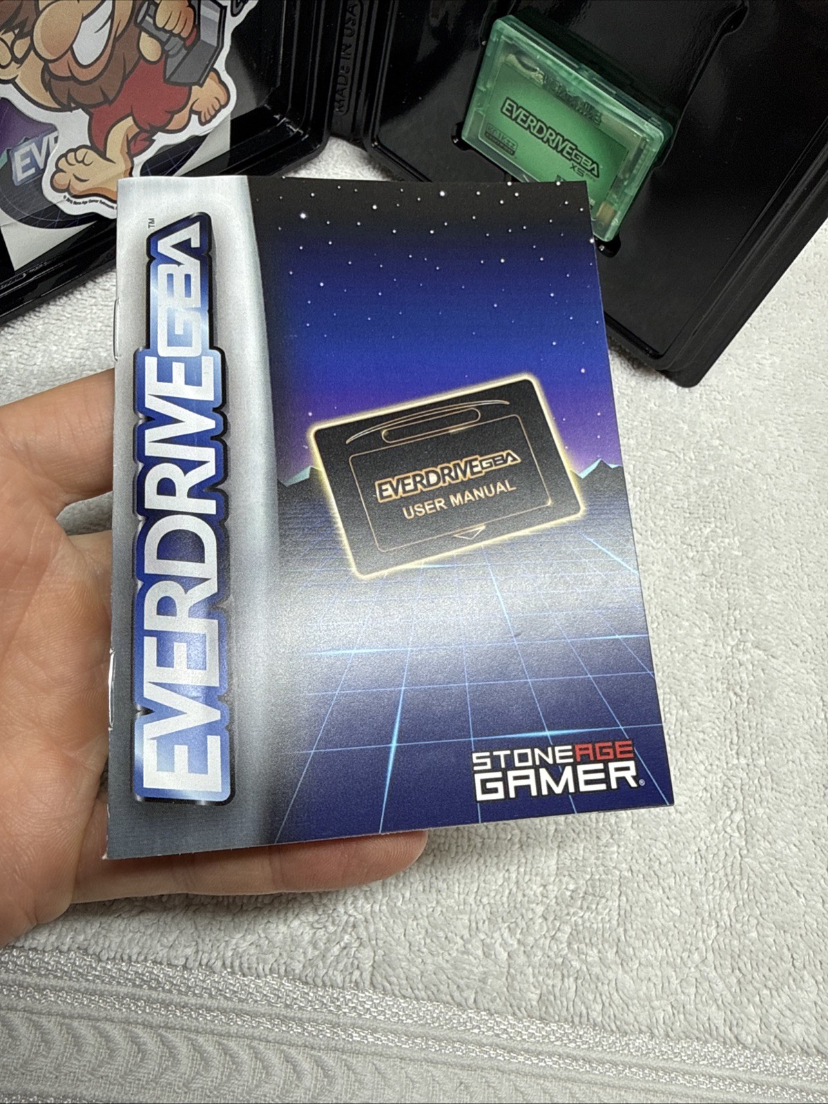 Everdrive GBA X5 Mini w/ box & manual! MINT COLOR! (No SD card) Stone Age Gamer