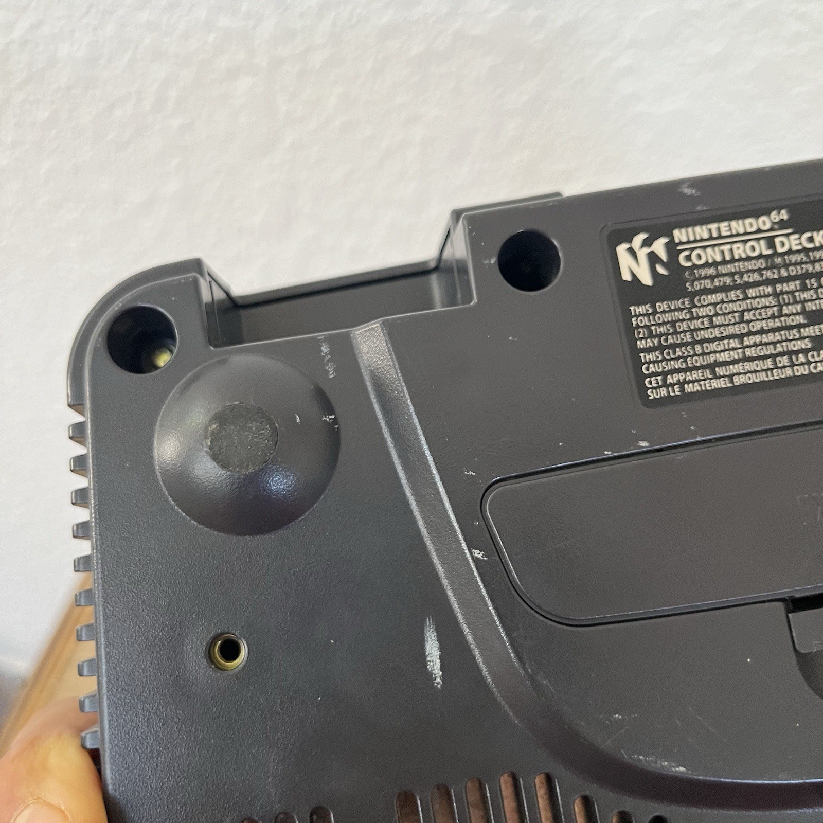 Nintendo 64 NUS-001 Console + Power AV Cables Tested Working N64