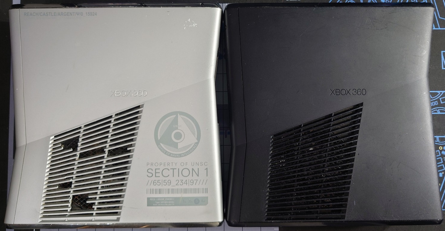 [PARTS/REPAIR] Microsoft XBOX 360 S Halo Reach 250GB Console + Matte Black 360 S