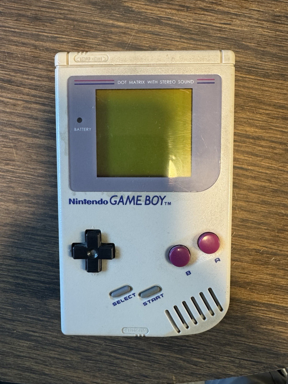 Nintendo Game Boy DMG-01 Gray Purple Handheld Dot Matrix Stereo Sound 1989