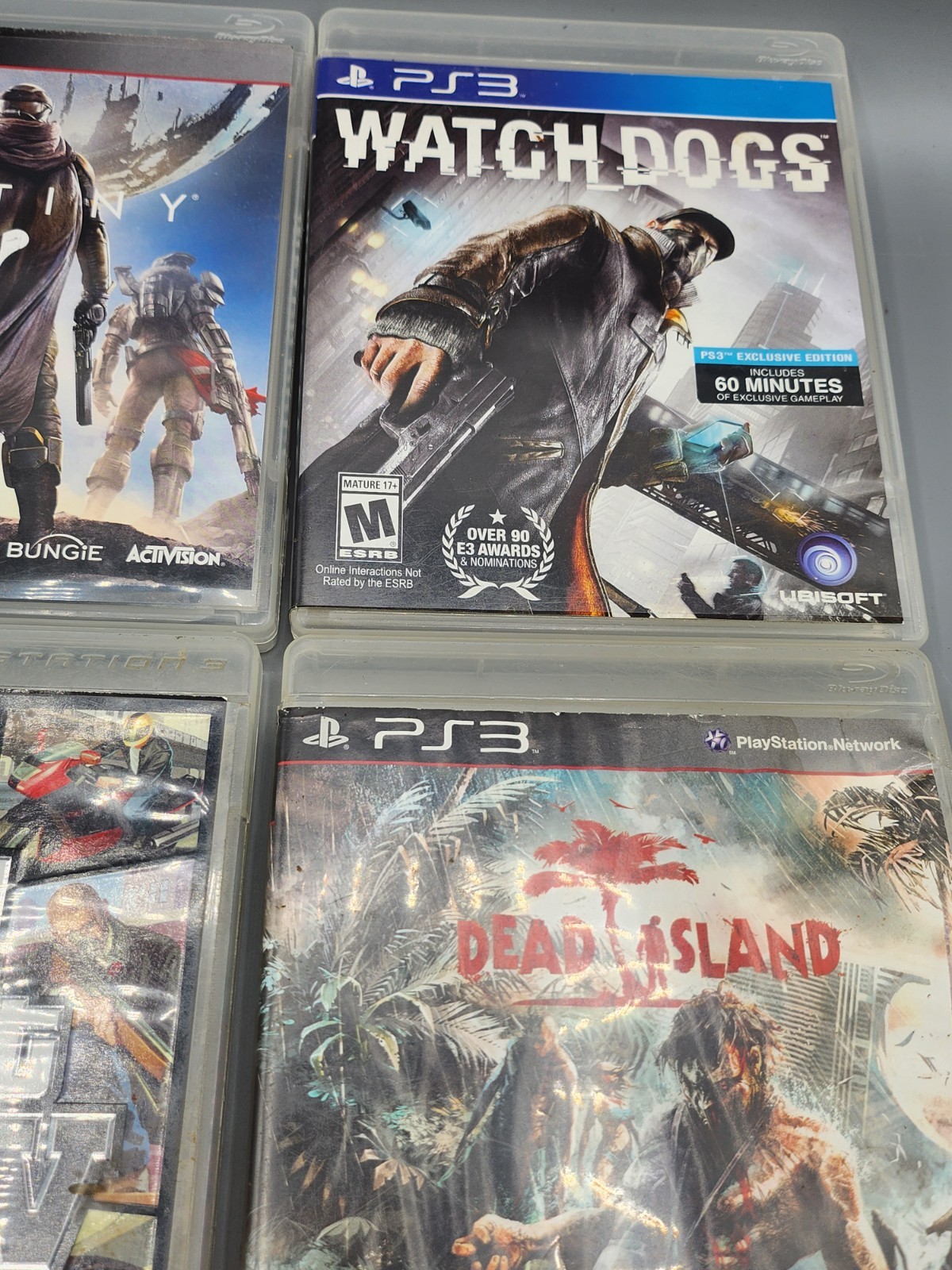 PLAYSTATION 3 System 320GB PS3 SLIM Console Lot Bundle w 4 Games & Controller