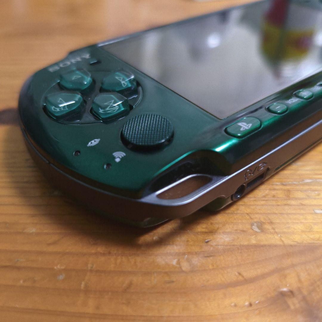 Near Mint Sony PSP-3000 Console Green Rare Color Region free