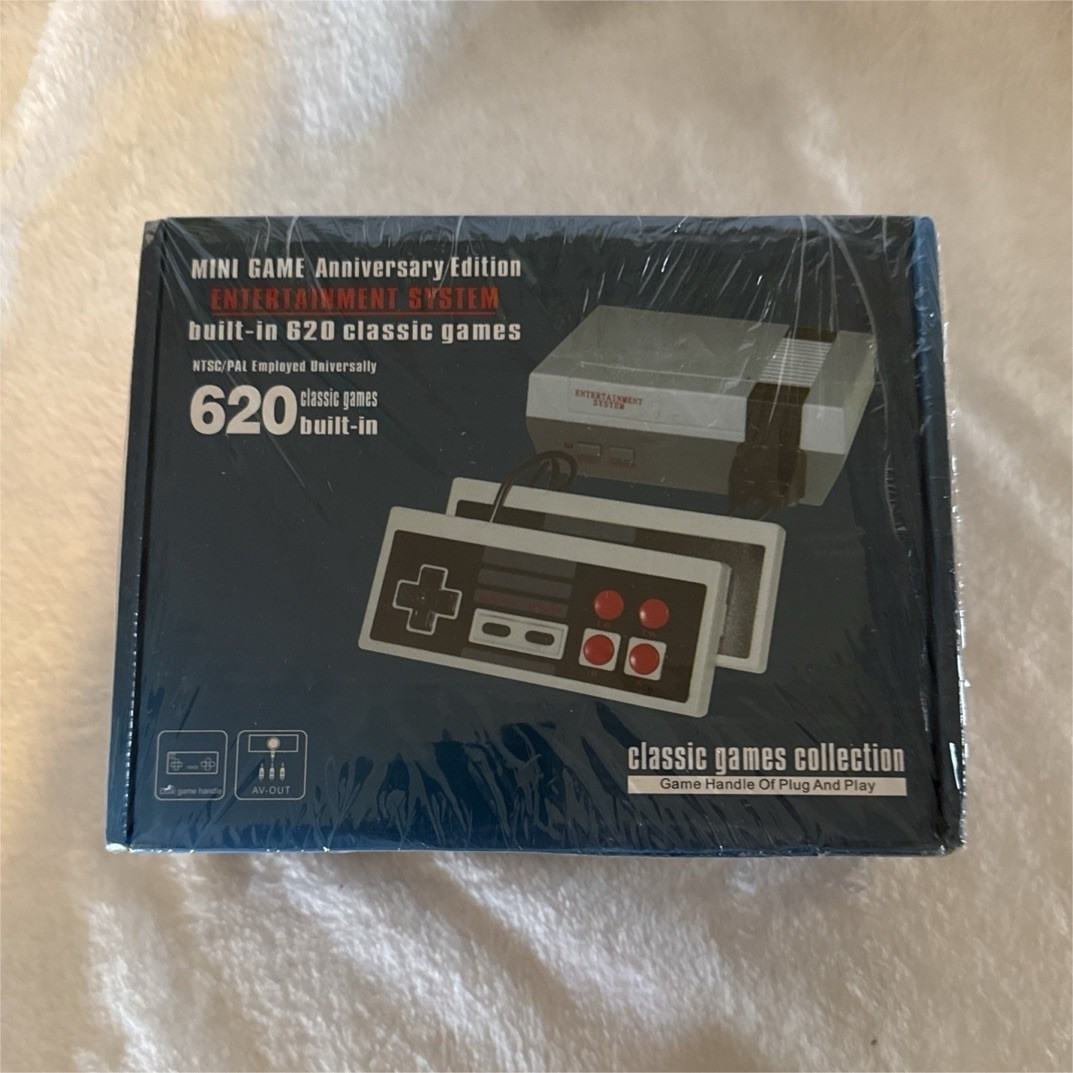 Mini Game Anniversary Edition 620 NES Plug & Play 620 Games AV Out Console