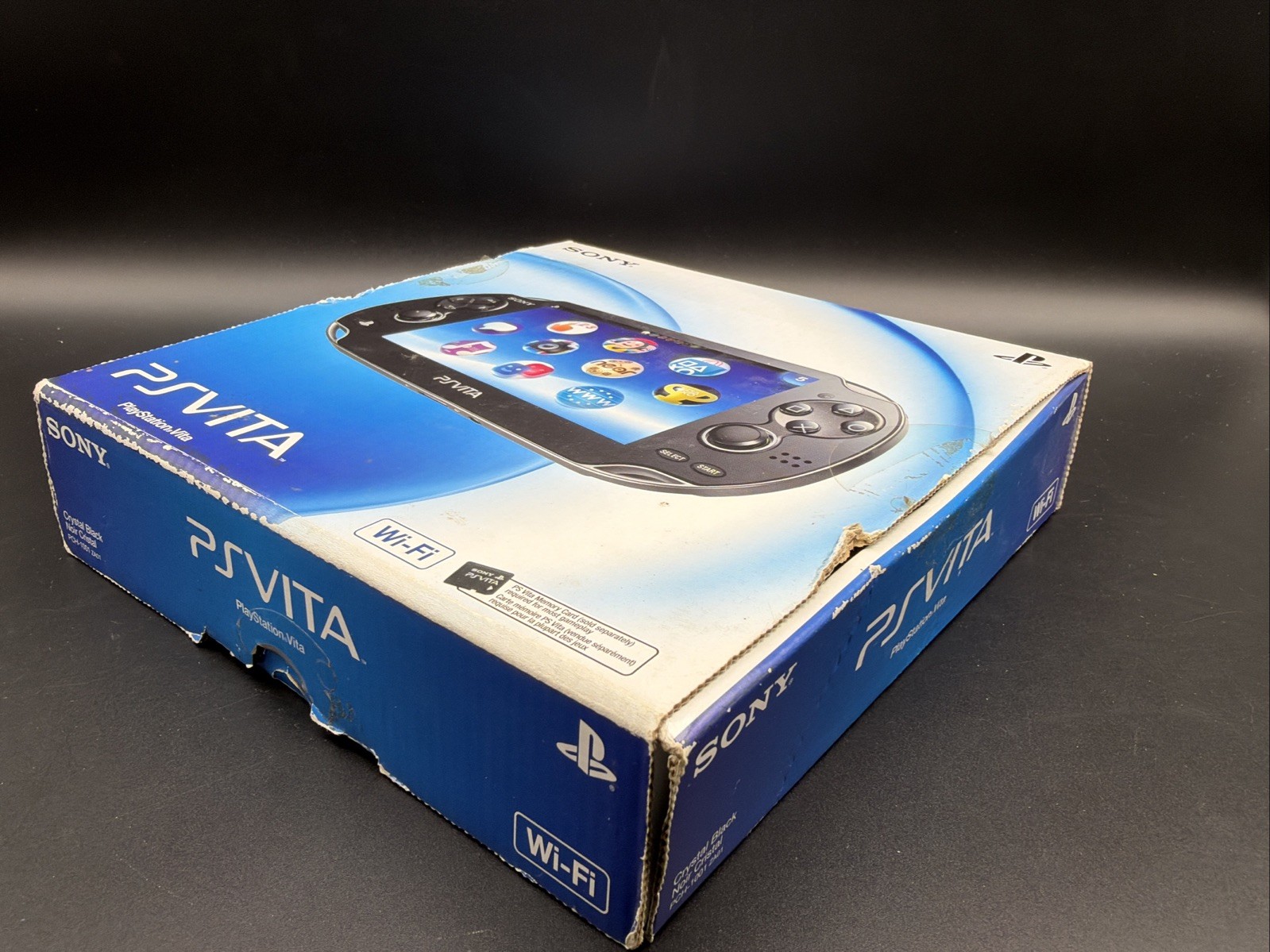 PlayStation Vita PS Vita Crystal Black w/8GB Card OLED Wi-Fi Console •READ DESC!