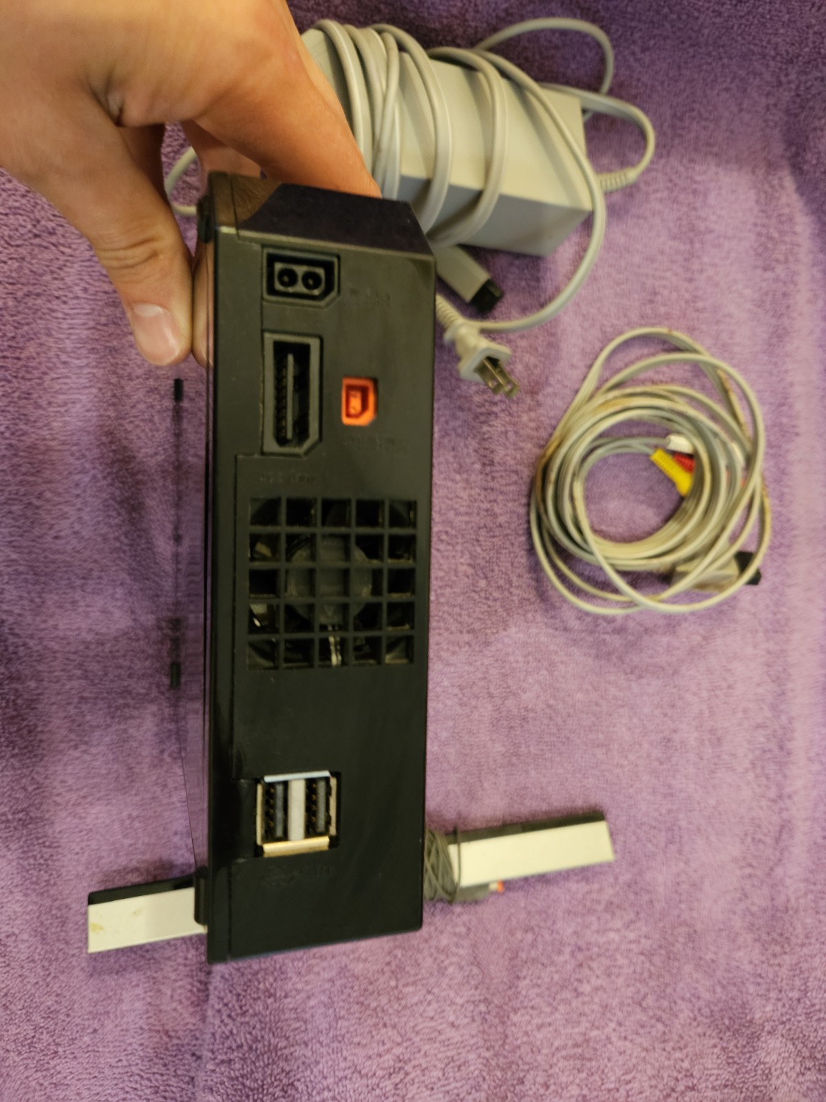 Wii Console With Two Games. No Controllers.