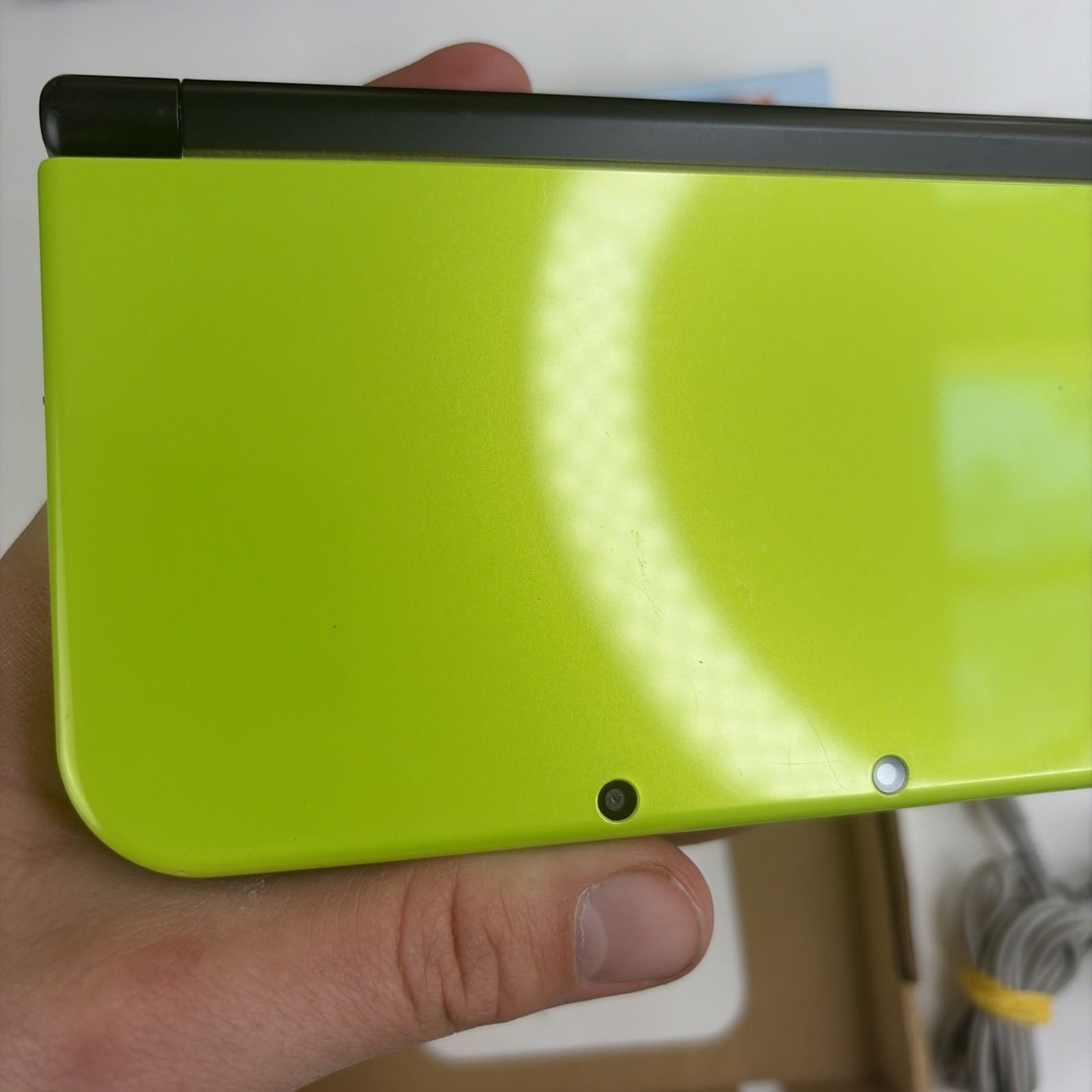 New Nintendo 3DS XL Lime Green Super Mario World Edition Complete Box US Model
