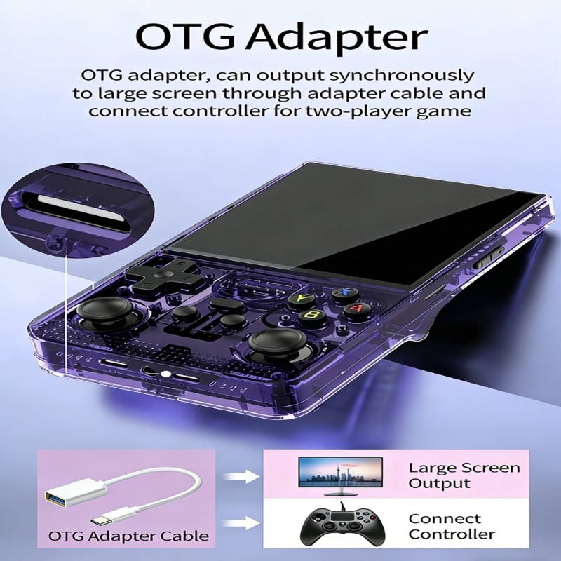 Ergonomic Design Gaming Console Handheld Device for Long Gaming High Resolution