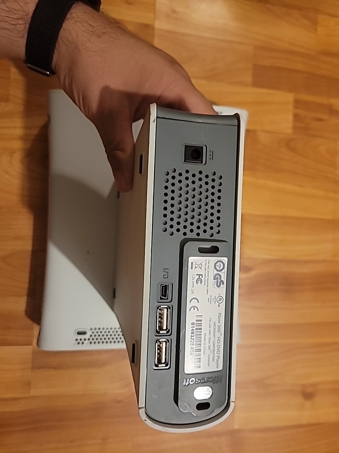 UNTESTED FOR PARTS Xbox 360 Console White HDMI Model And HD DVD Drive As Is