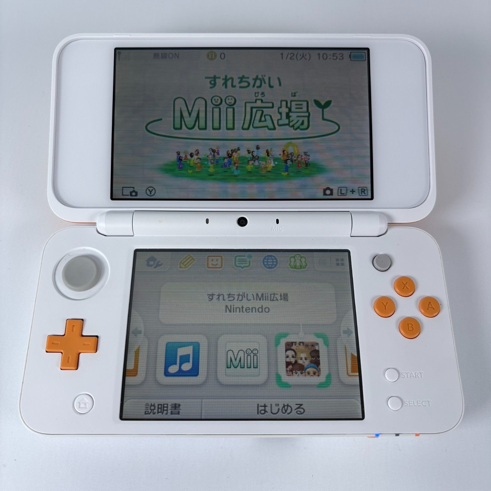 new Nintendo 2DS XL LL Console White Orange NTSC-J Japan Console