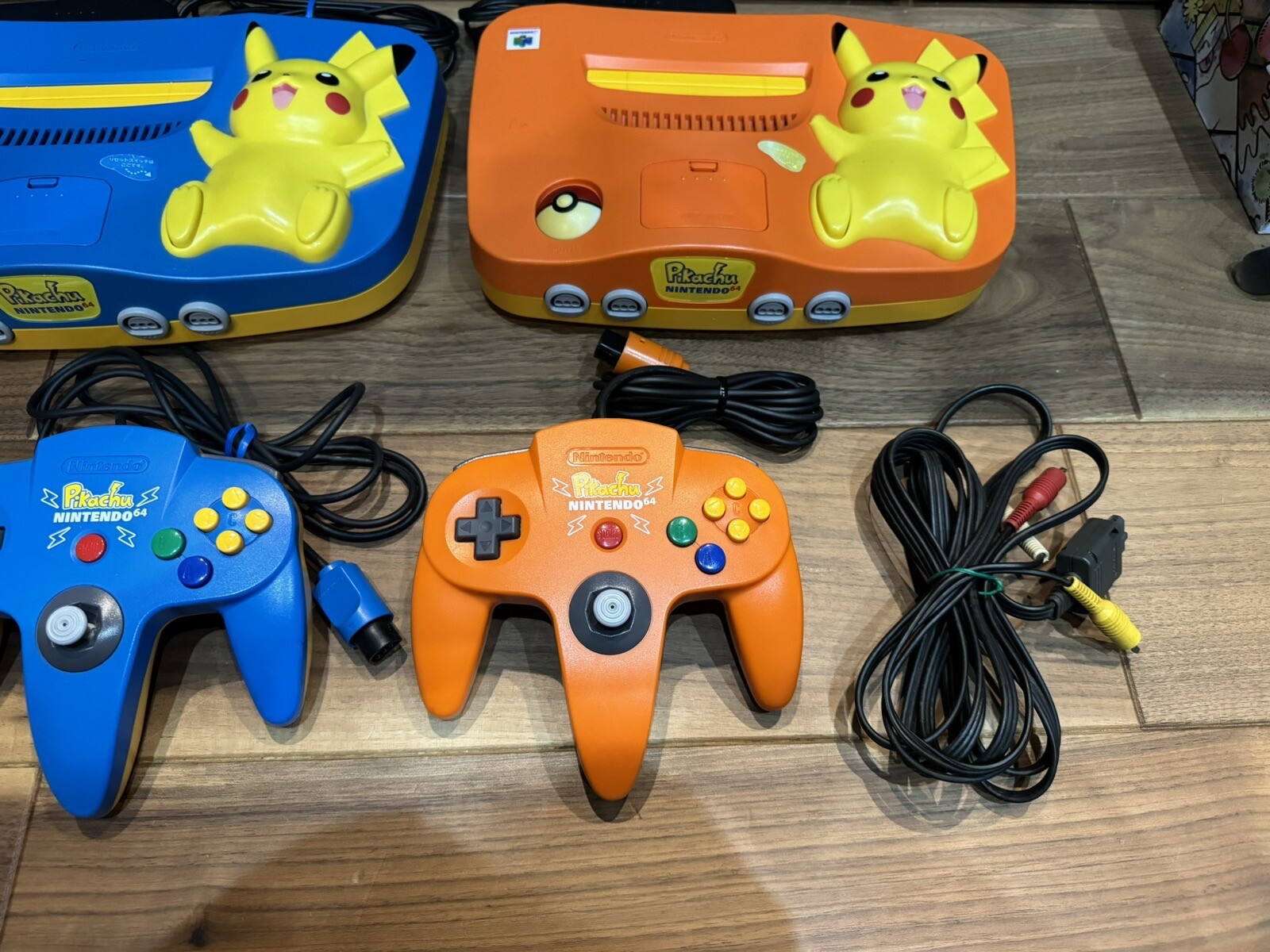 Nintendo 64 N64 Pokemon Pikachu Console Choose Orange and Blue Used