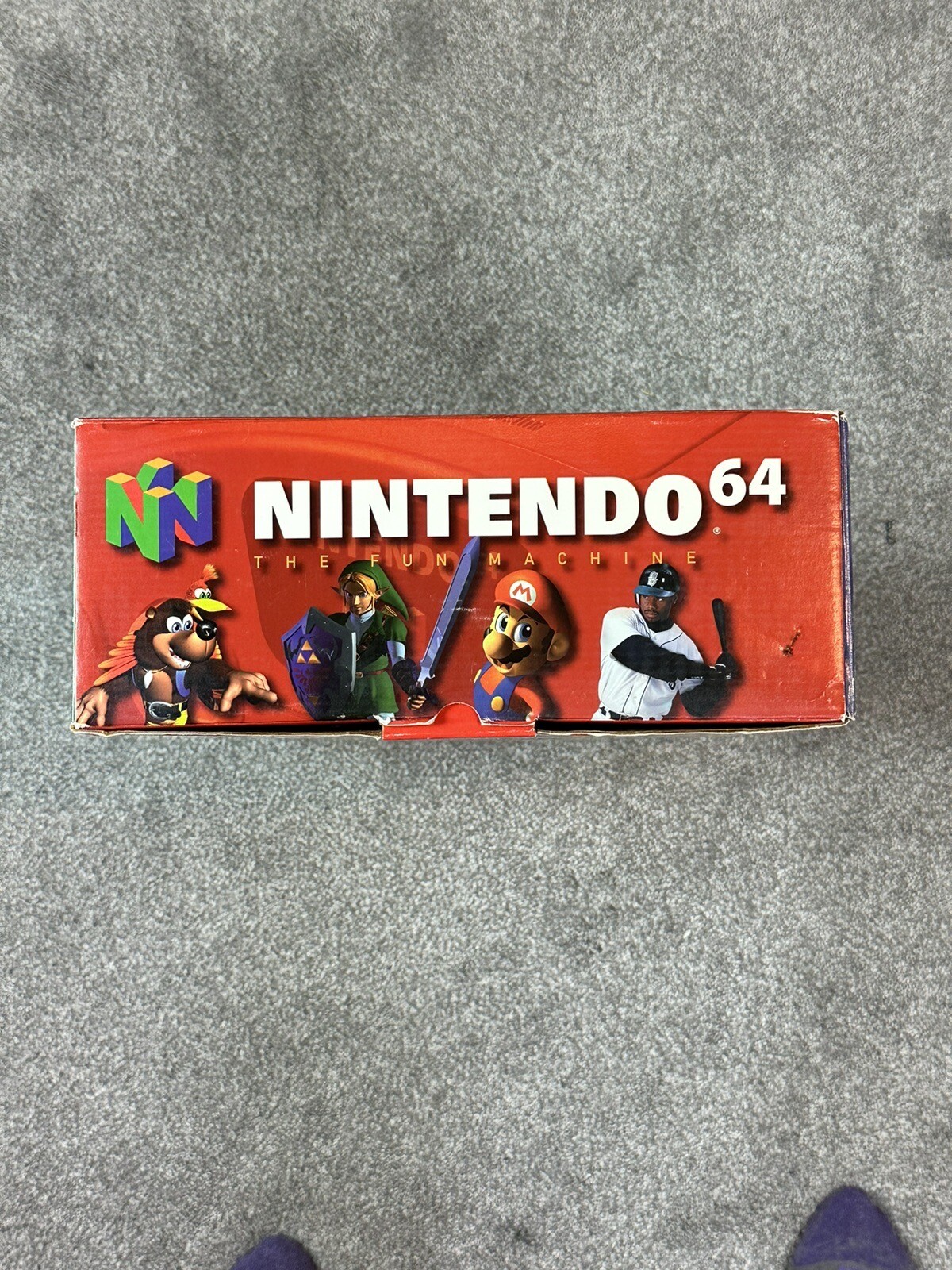 HDMI CONVERTED NINTENDO 64 VIDEO GAME CONSOLE ATOMIC PURPLE COLOR IN BOX