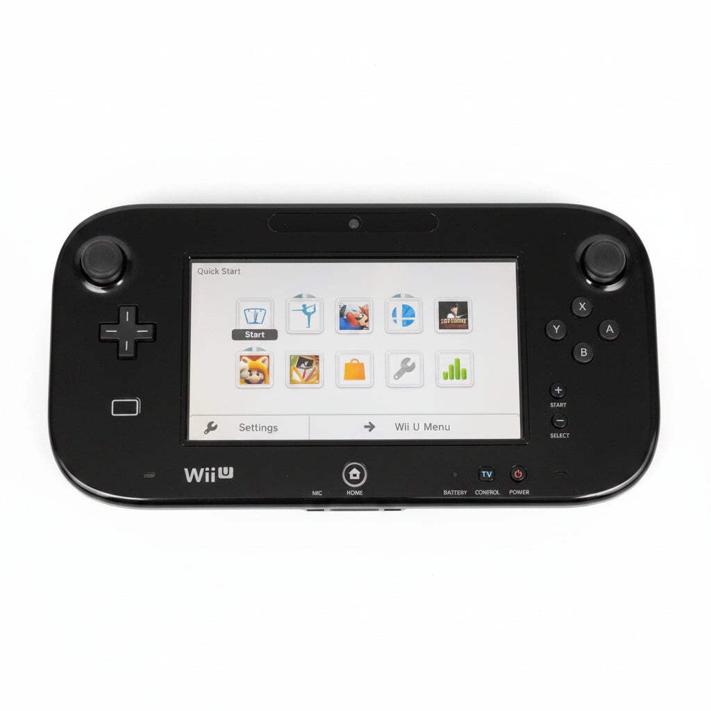 Nintendo Wii U 32GB Deluxe Console WUP-101 & GamePad WUP-010, Remotes and 4 Game