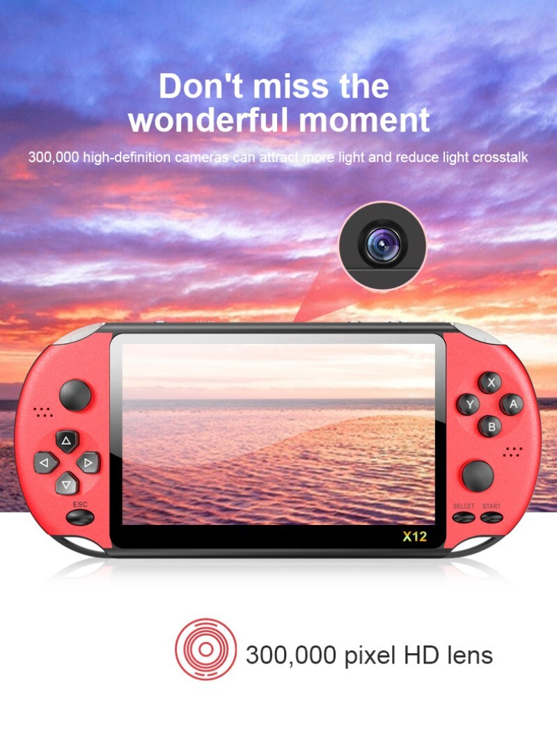 Portable Console 2000 Built-In Games TV Connection Retro Classic 5 Inch