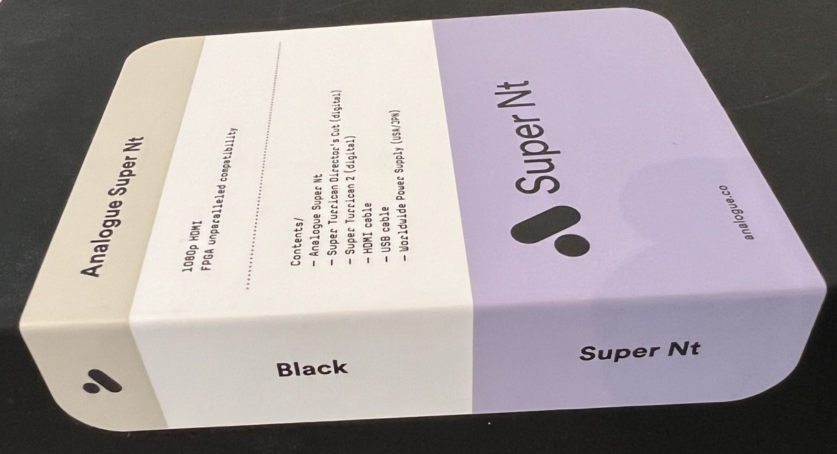 Analogue Super Nt SNES Super Nintendo FPGA Black Edition Complete In Box