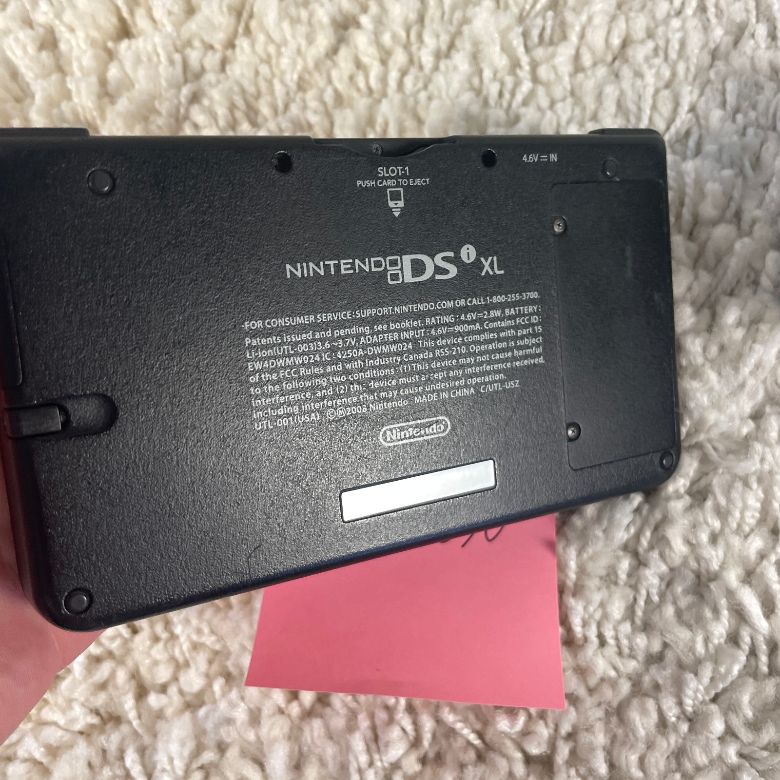 Nintendo DSi XL Midnight Blue Handheld Console System UTL-001 READ