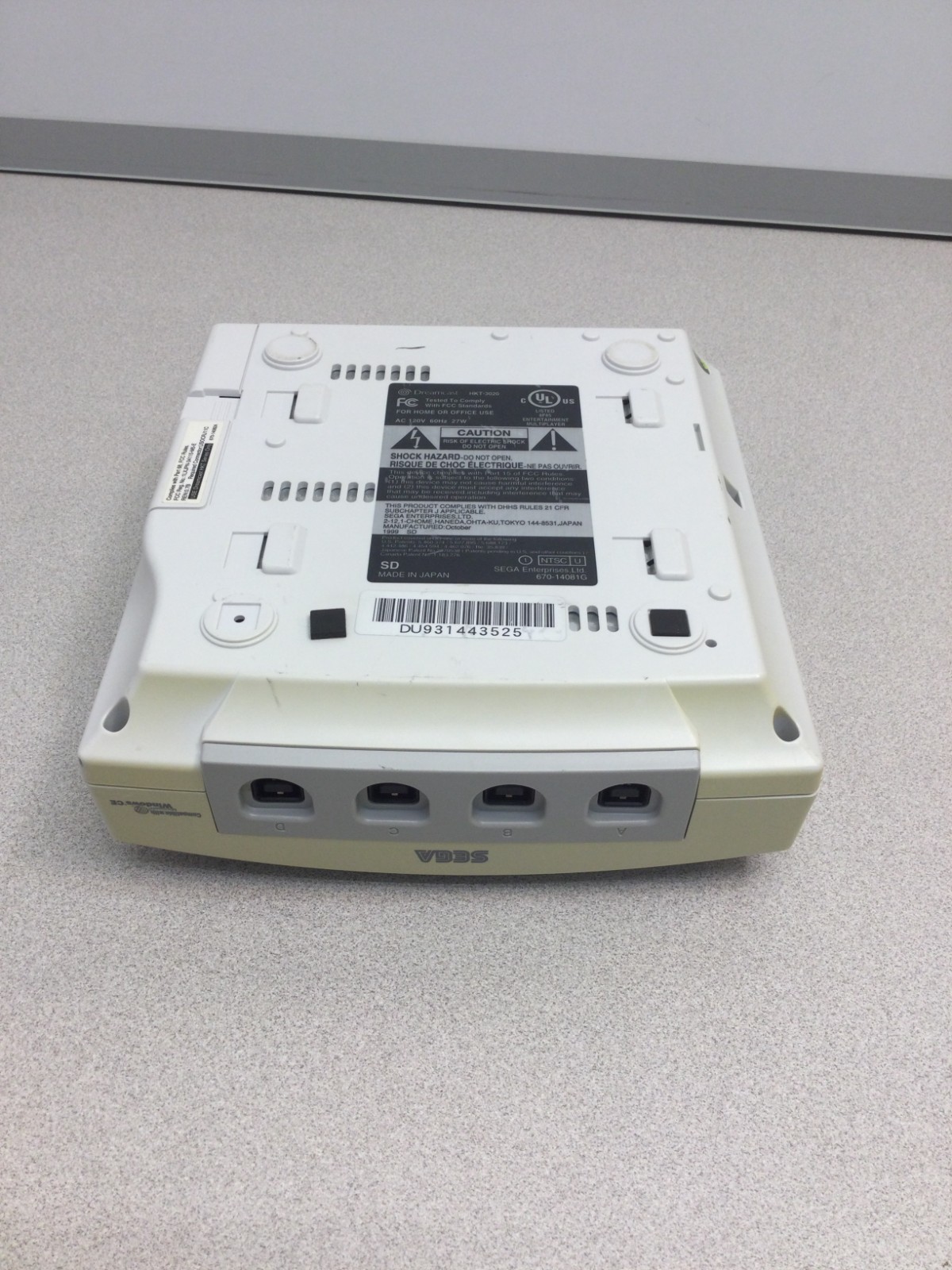 Sega Dreamcast HKT-3020 White Console Only Power Tested