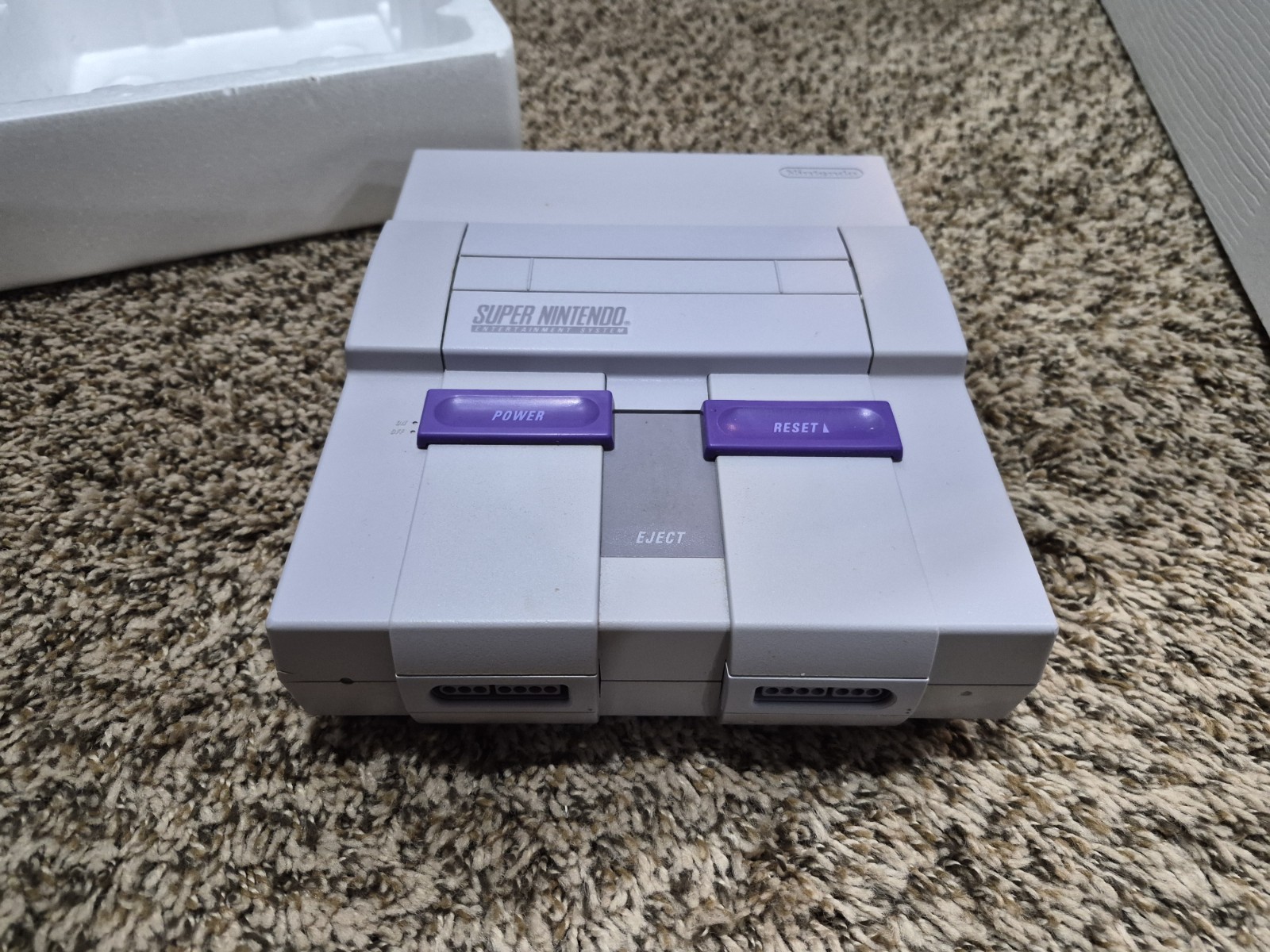 Super Nintendo SNES Console MARIO WORLD SET CIB Complete Box NICE SHAPE!