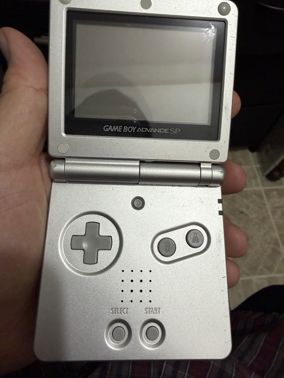 Nintendo Game Boy Advance SP Handheld System – Silver AGS 001