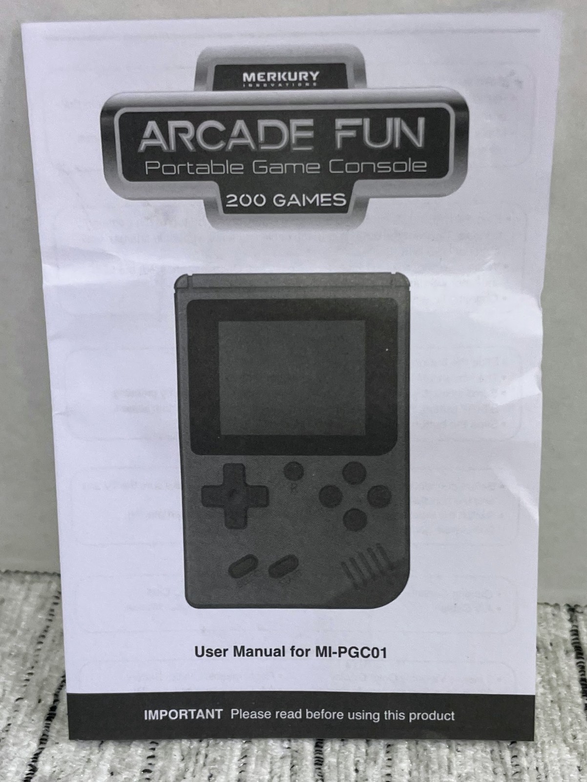 Merkury Innovations Arcade Fun Portable Gaming Console 200 Games