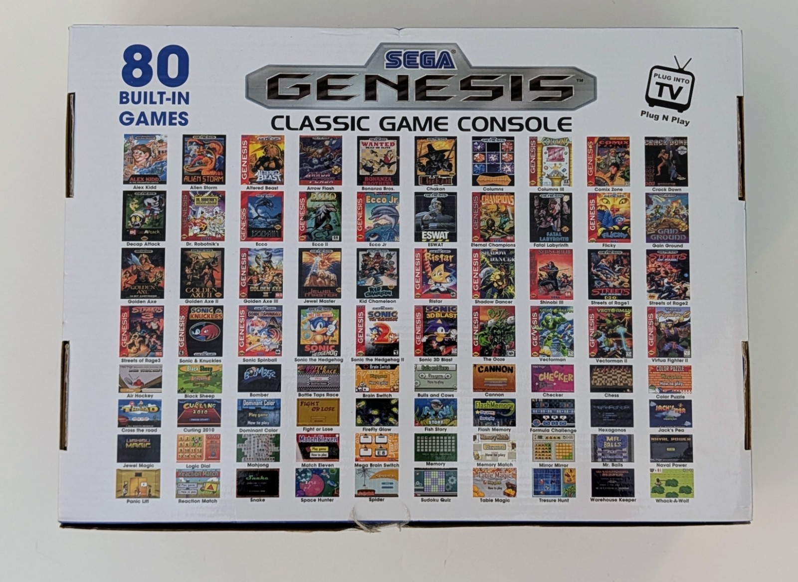 SEGA GENESIS CLASSIC MINI GAME CONSOLE WITH 80 BUILT IN GAMES 25th Ed. OPEN BOX