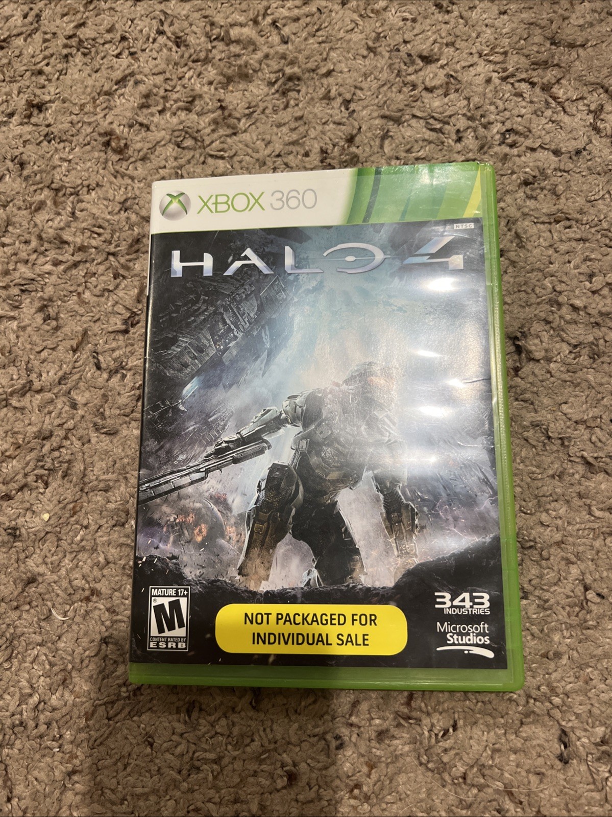 Microsoft Xbox 360 Console With Halo 4 & Wireless Controller Working!