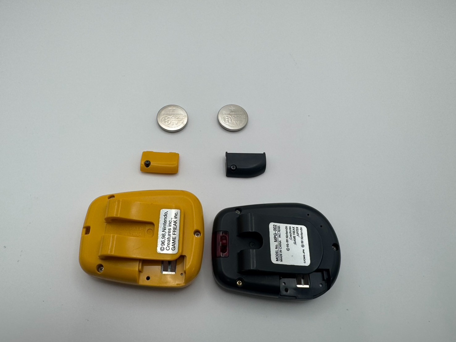 Pocket Pikachu Color Yellow &Clear 2 set Pedometer Pokemon Japan Tested