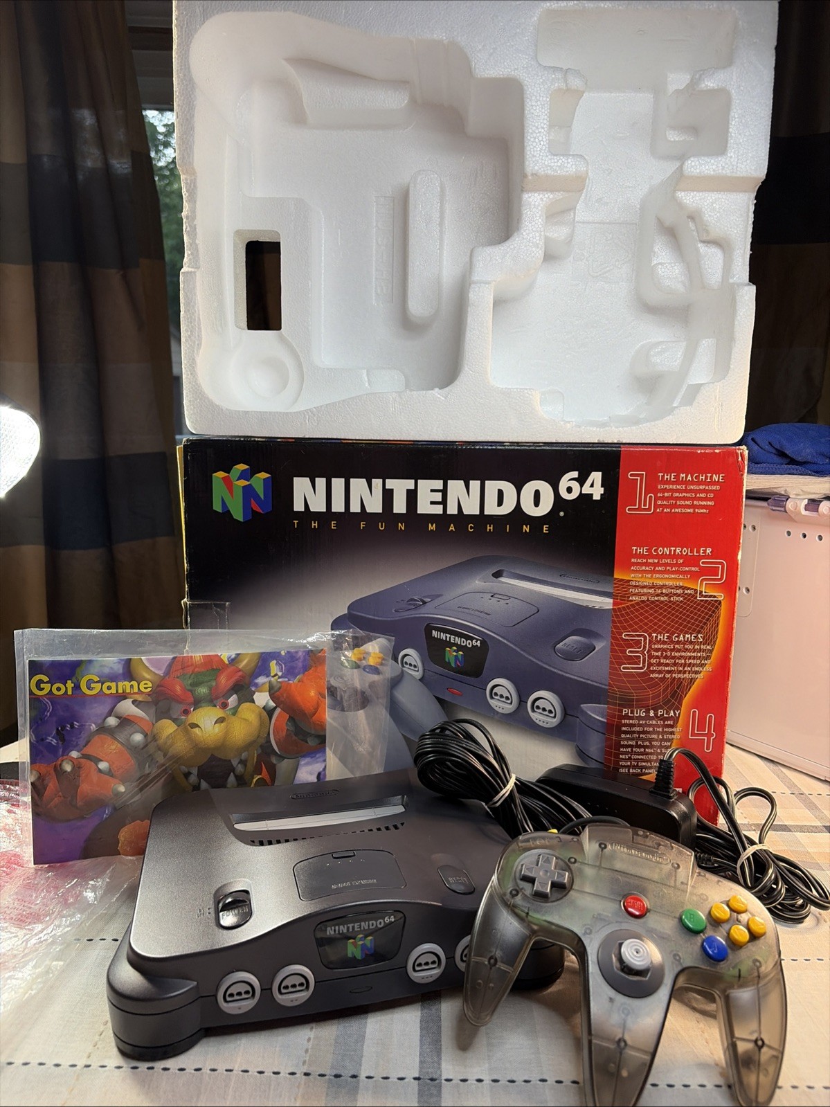 Nintendo 64 System N64 Console OEM CIB T&W W/Collectors Protective Cover – CLEAN