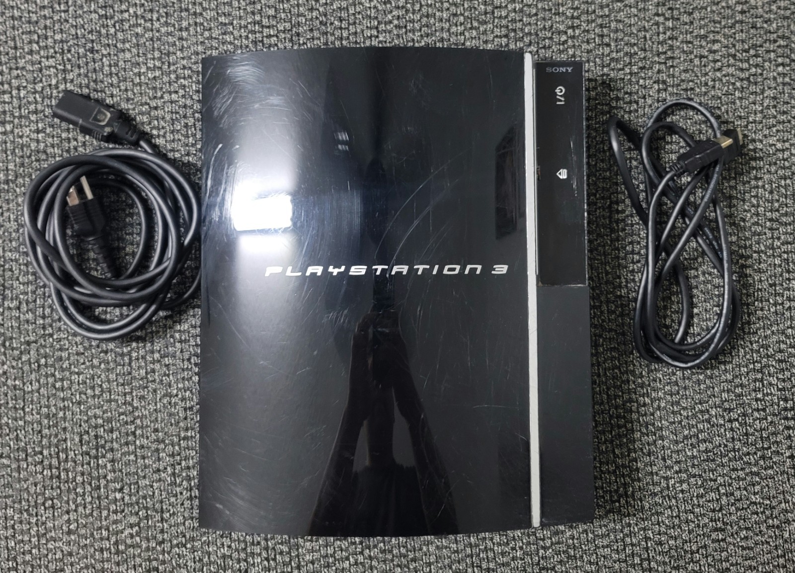 Sony PlayStation 3 PS3 Fat 40GB CECHG01 Console & Cables Tested Works