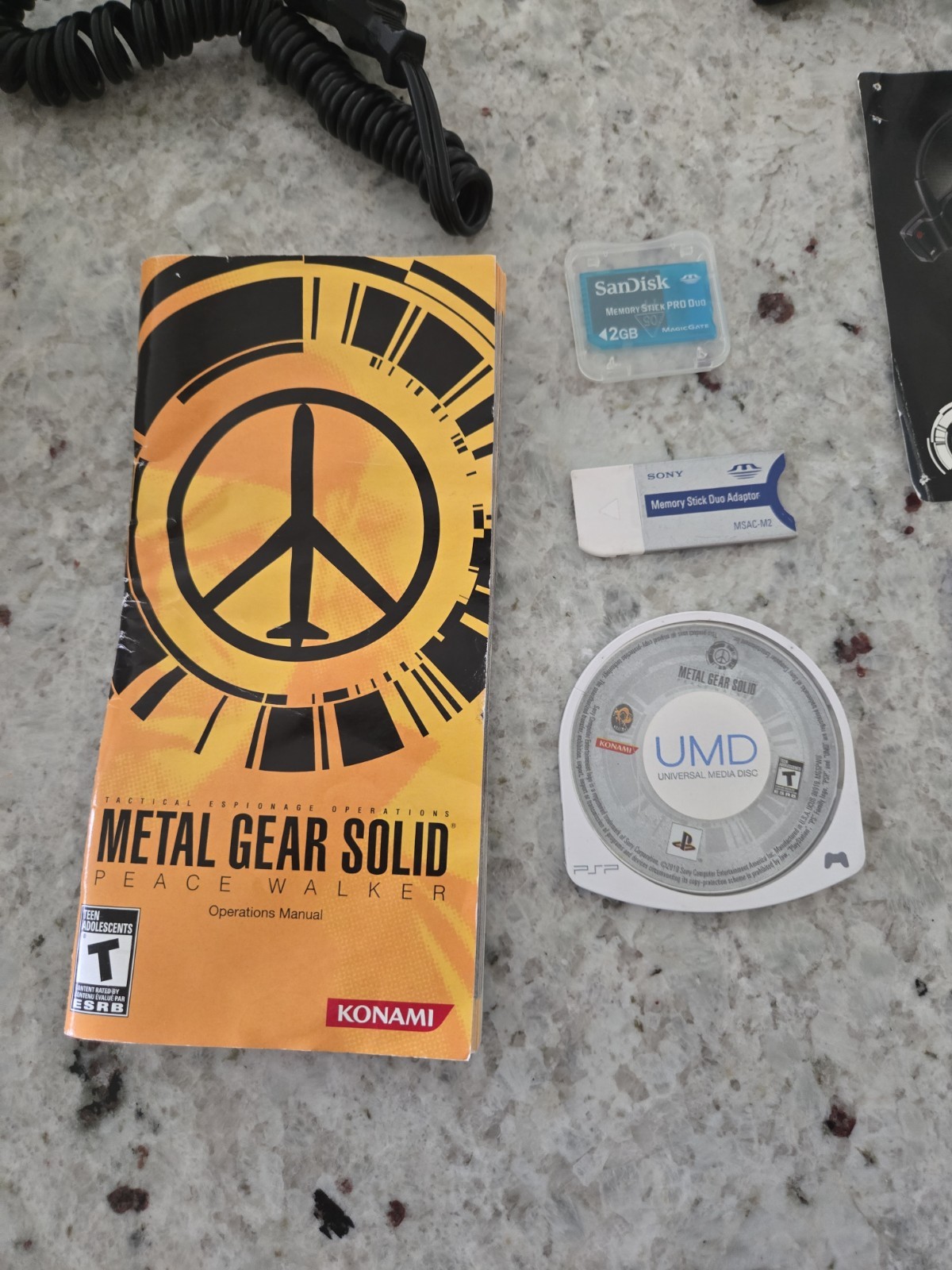 Sony PSP 3001 Metal Gear Solid: Peace Walker Entertainment Pack In Box – Tested