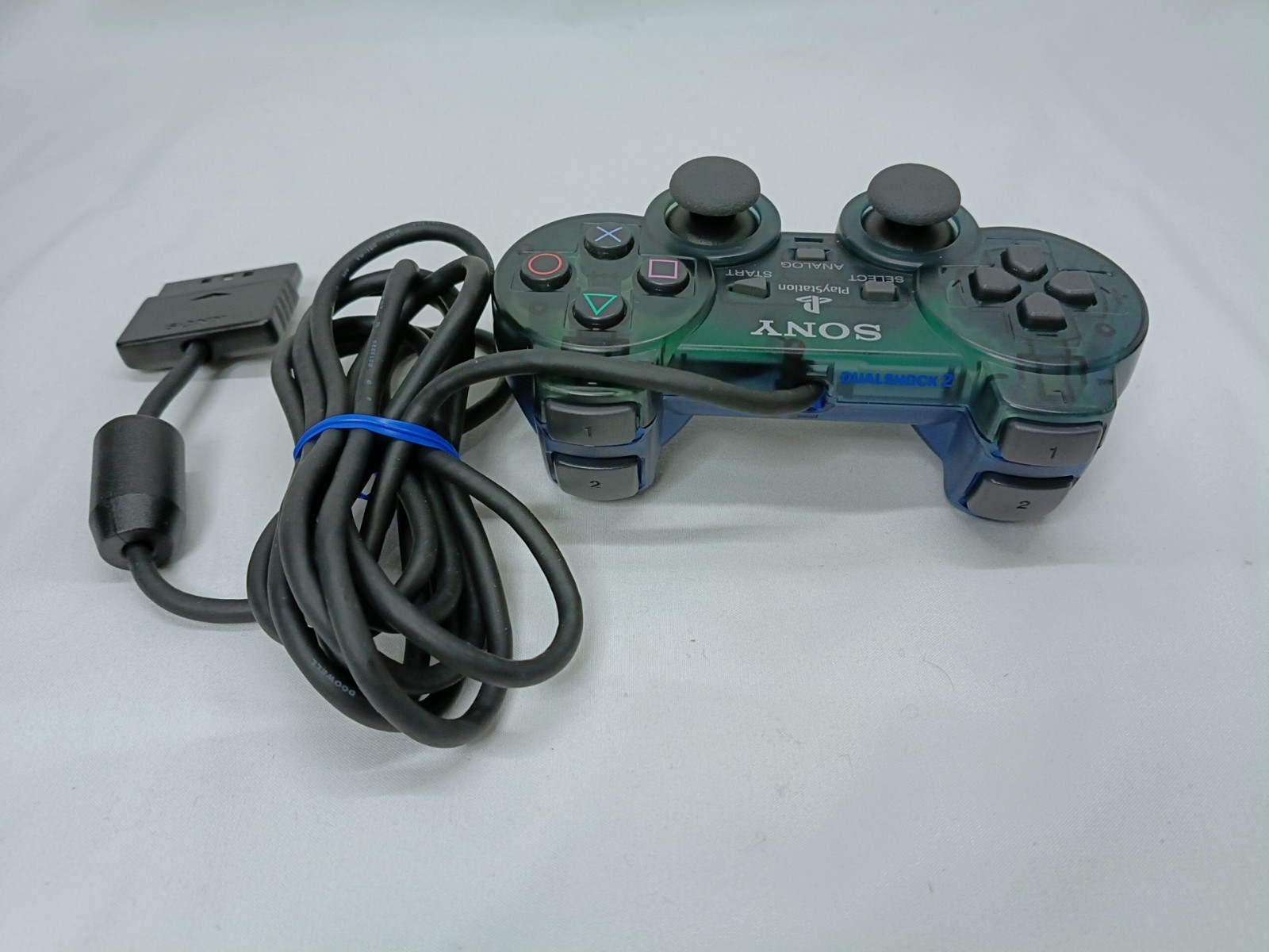 PS2 Ocean Blue Console Controller set Playstation2 NTSC-J Japan Tested