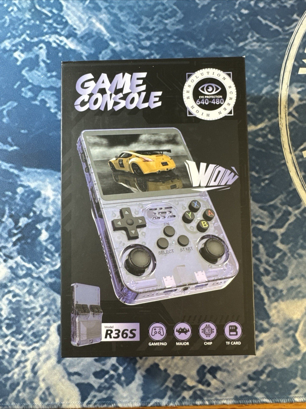 R36S New Retro Handheld Video Game Console 64GB 3.5″ Screen 15000 Games (White)