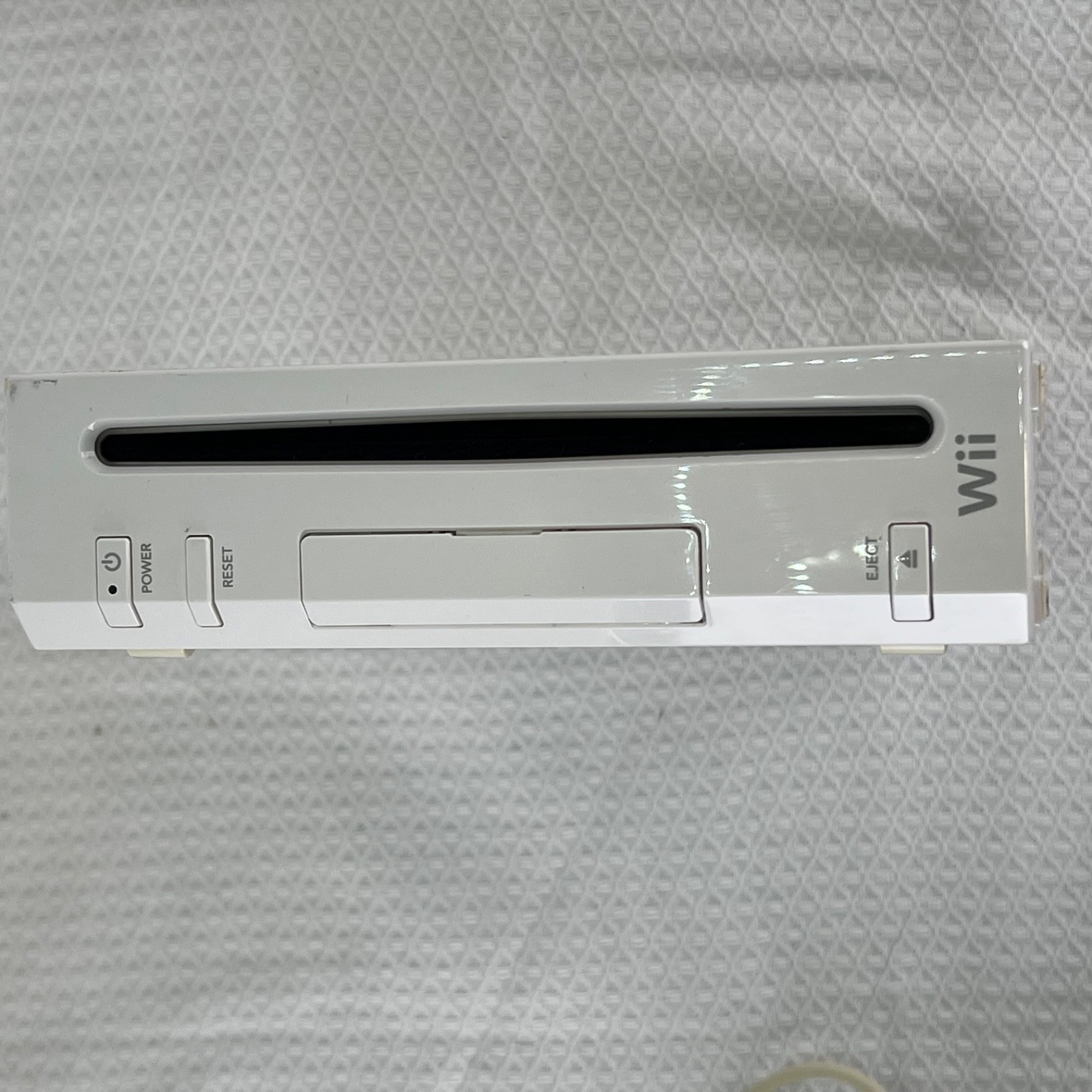 Nintendo Wii Console Bundle RVL-001 White Wii Fit 2 OEM Nunchuks Tested