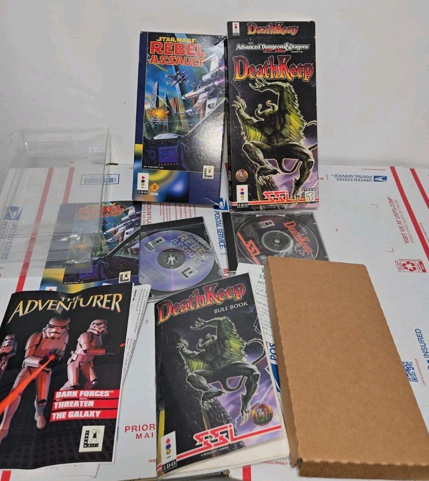 43DO Games Including Deathkeep, VR Stalker, Star wars Rebel Assault Read Listin