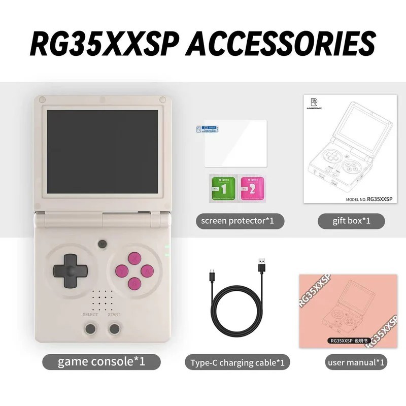 Anbernic RG35XXSP 64GB Handheld Console – Gray