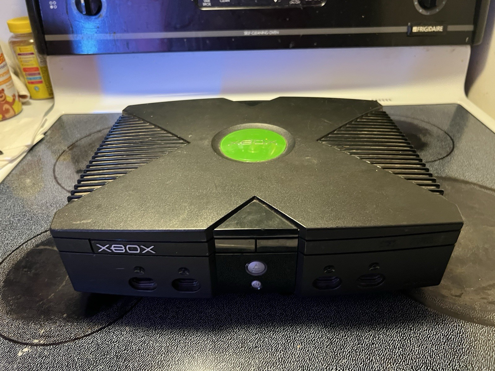 Microsoft Xbox Black Console Component RCA Ethernet with Wired Controller