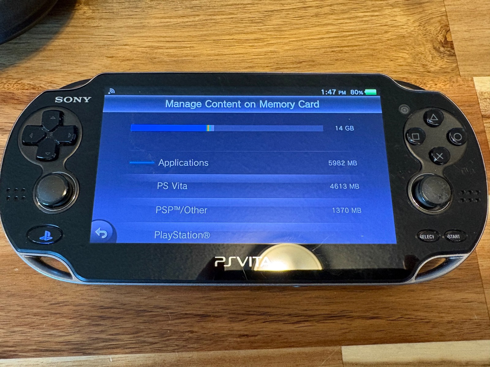 Sony PlayStation Vita 3G/Wi-Fi 16GB memory card – Black