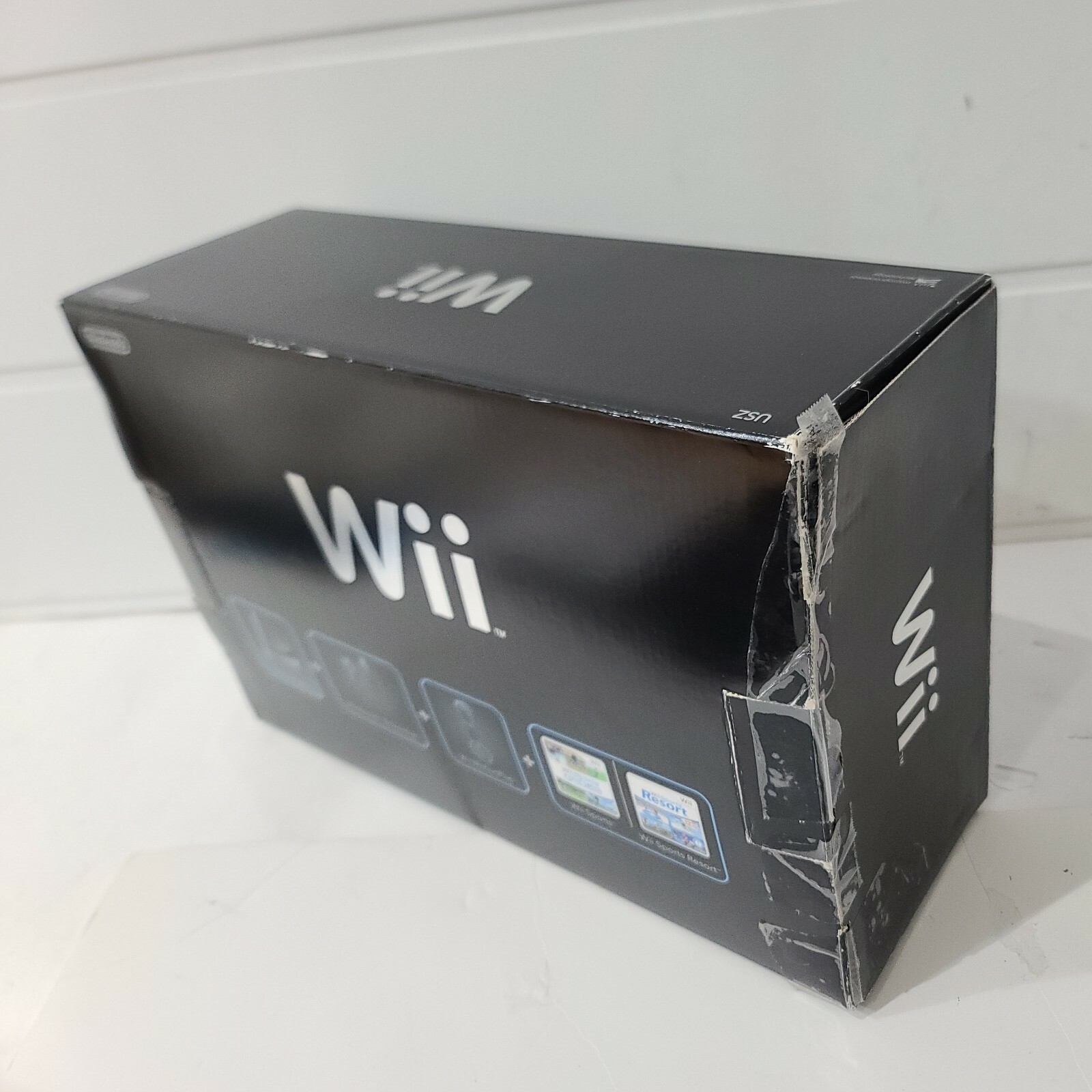 Nintendo Wii (Sports and Resort) *MotionPlus* Black Console CIB *Tested* in BOX