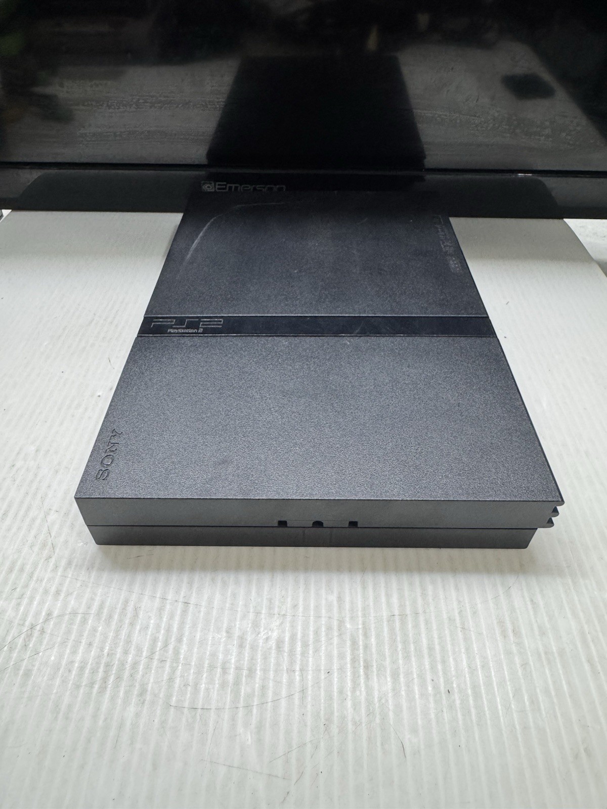 Sony PlayStation 2 Slim Black OEM with 1 Controller, 8MB Memory Card – Tested