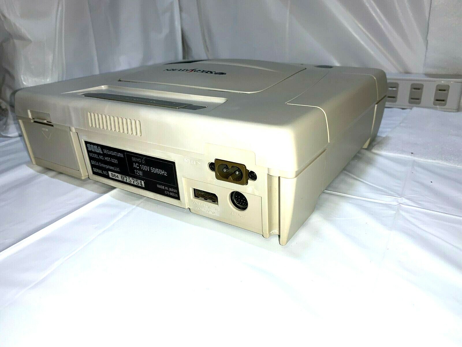 Sega Saturn WHITE Console Tested System HST-3220 JAPAN «NTSC-J» clean up inside