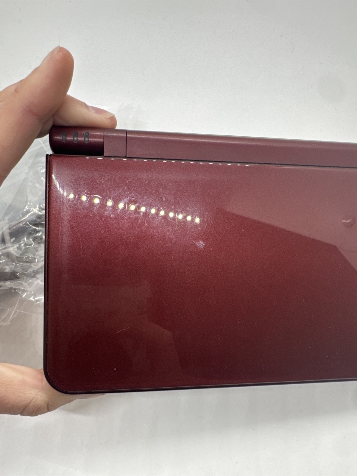 Used Nintendo DSi XL Burgundy Fully Tested And Working With Charger And Stylus