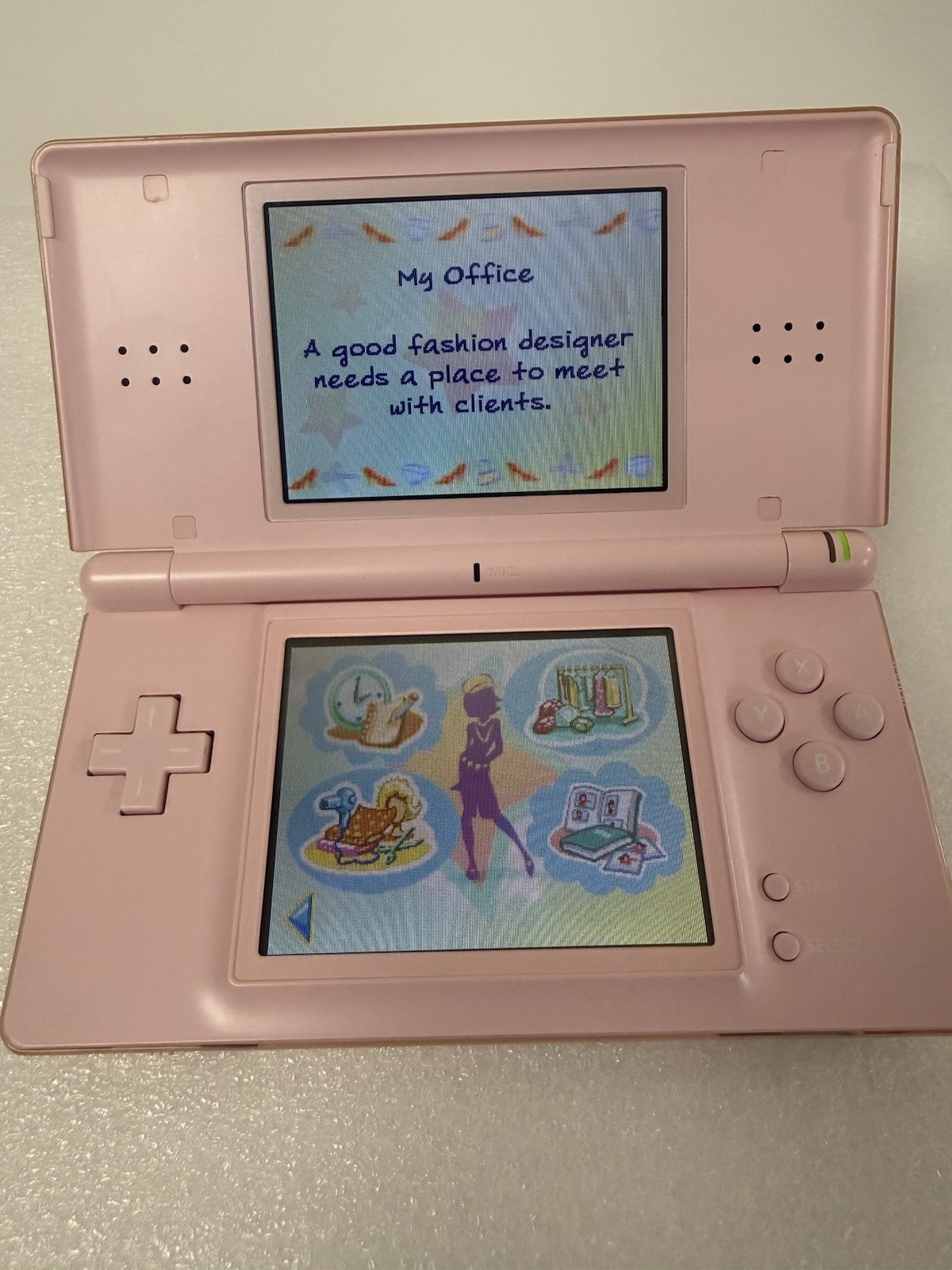 Nintendo DS Lite Console USG-001 w/charger – Coral Pink – GBA GOOD CLEAN TESTED