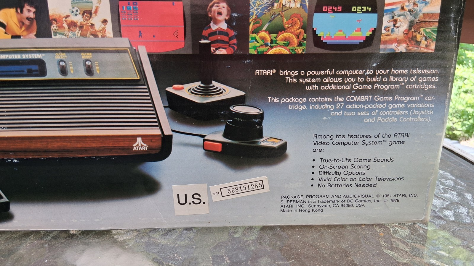 Atari CX2600A Video Computer System W/ Box (Worked When Last Used. 3 Controls