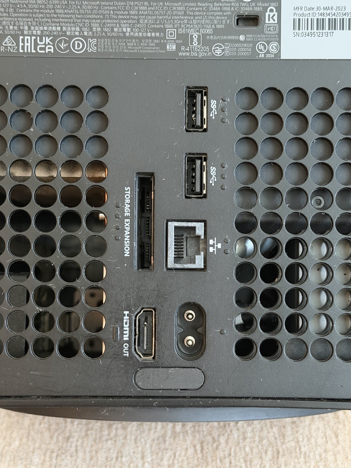 Xbox Series X 1TB Console – Powers On – BAD HDMI – For Parts Or Repair – READ