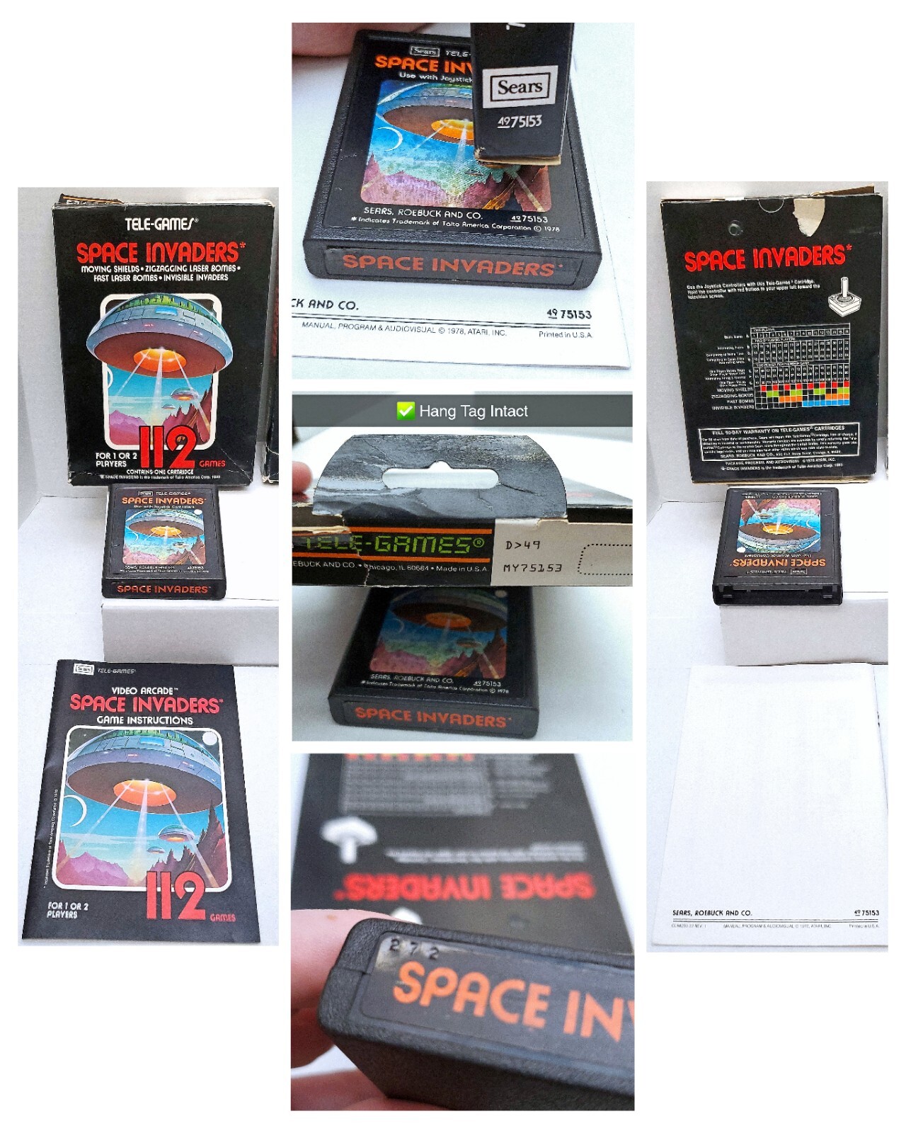 🕹️ $765 RARE 1983 Sears Video Arcade II Console +15 CIB ATARI 2600 GAMES 3 Tix