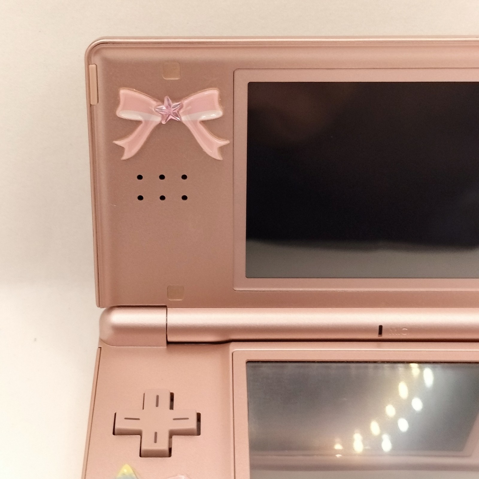 Nintendo DS Lite Metallic Rose Console Cute Sanrio Little Twin Stars Deco Japan