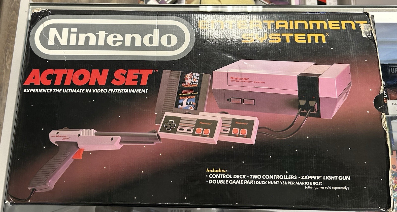 Nintendo NES Action Set Home Console – White/Gray Complete in Box
