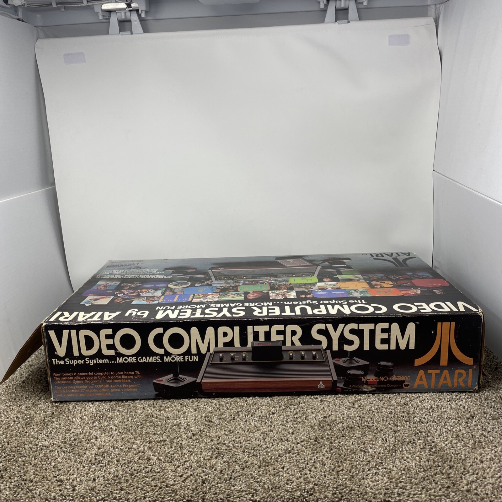 Atari 2600 Console Original 6 switch Console In Box Joystick game WORKING lot