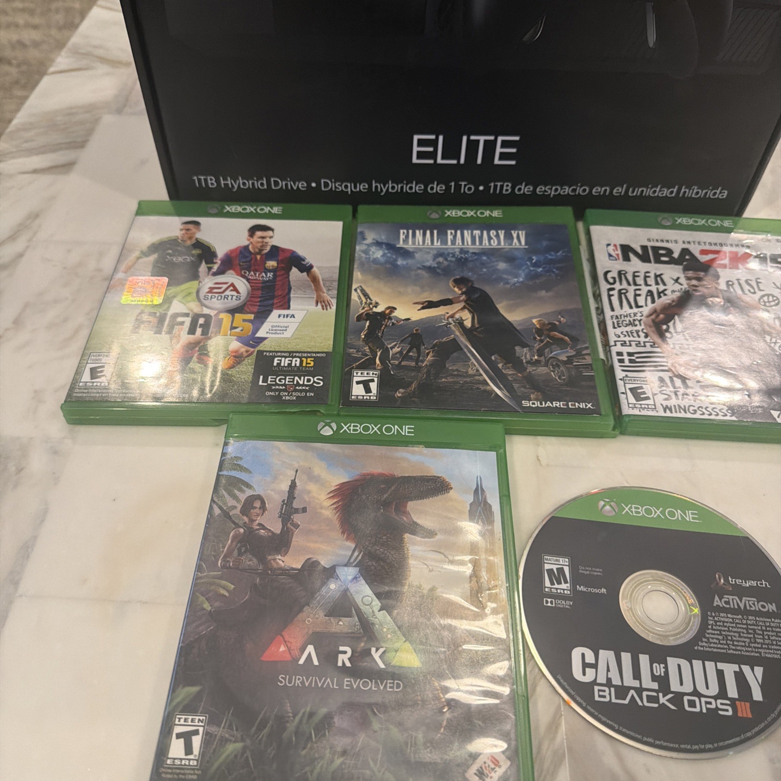 Xbox One Elite 1TB Console Bundle Elite Controller 4 Games Console Complete CIB