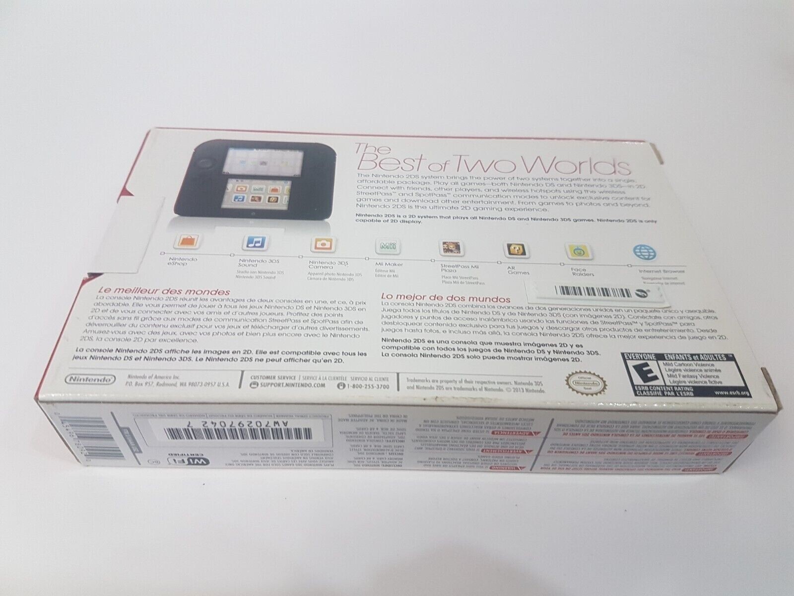 Nintendo 2DS: Crimson Red Console [Brand New Factory Sealed!]