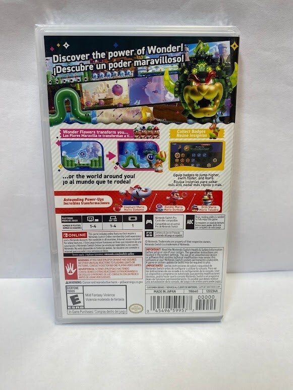 Super Mario Bros. Wonder Switch Brand New Game Sealed Special [US 2023 Platform]